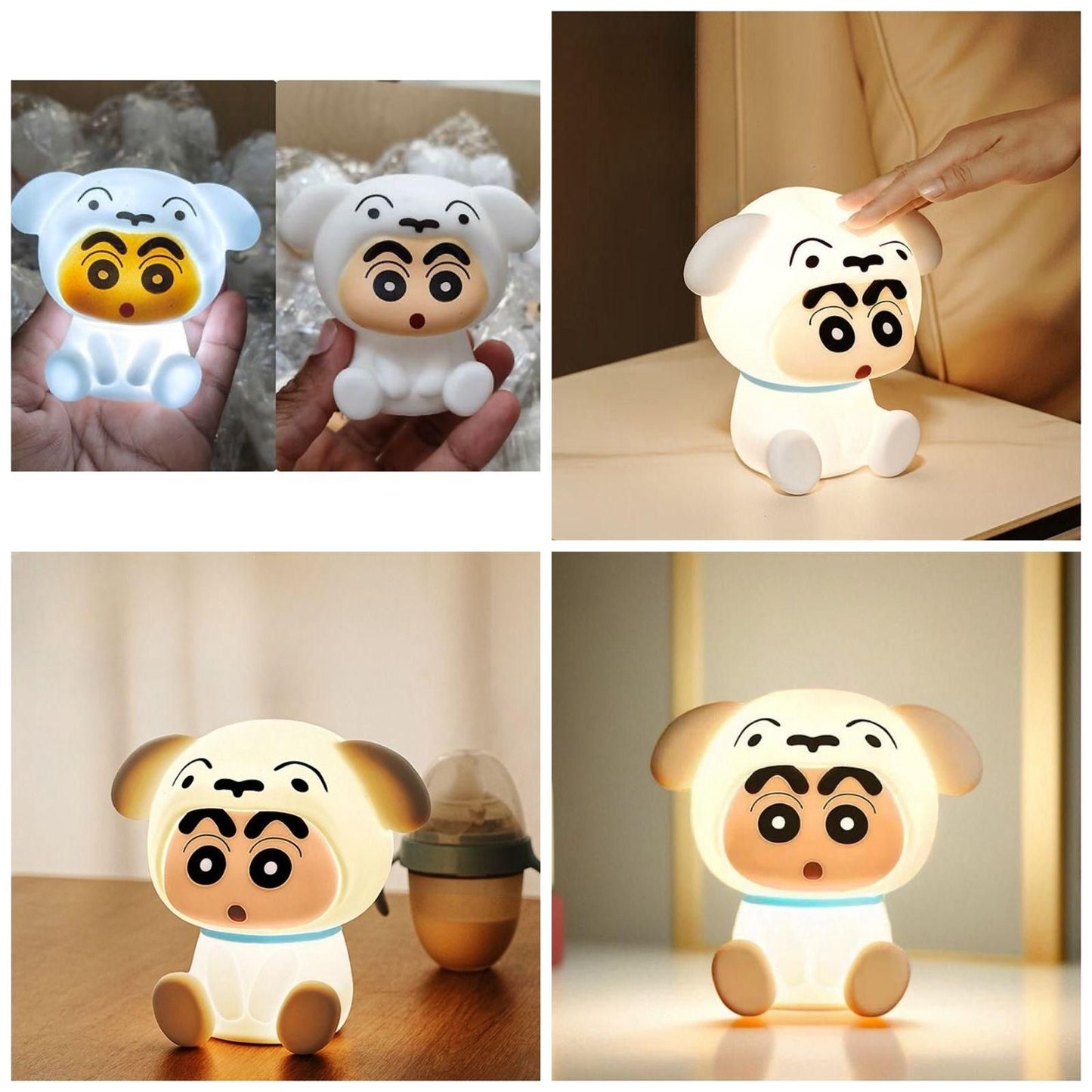 Shin-chan and Shiro LED Night Light Lamp