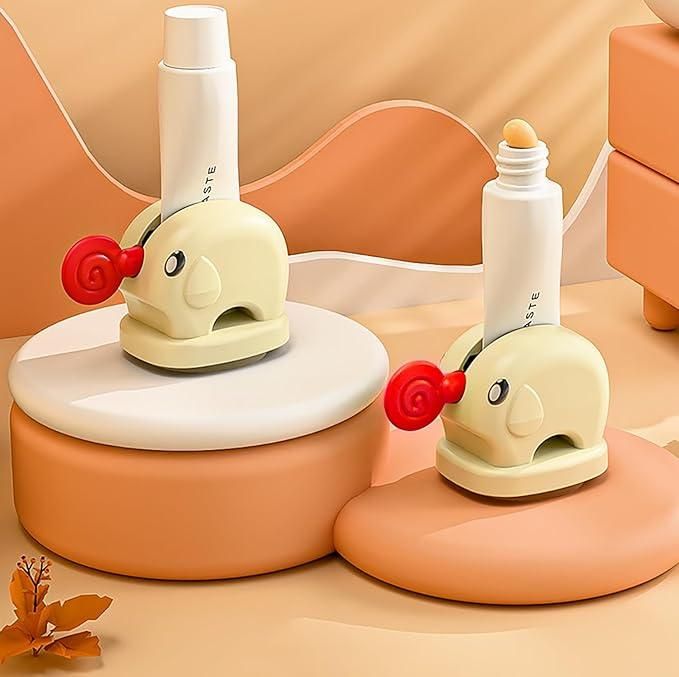 Elephant Toothpaste Squeezer & Holder (Pack of 2)