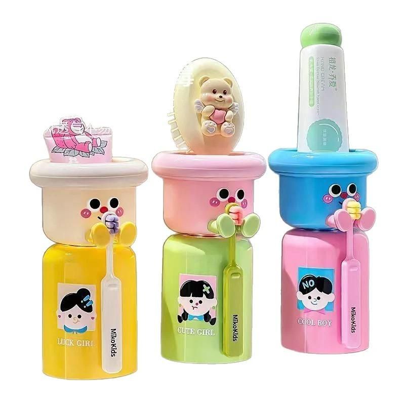 Toothbrush Wall Mounted Holder with Mouthwash Cup