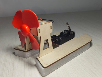 DIY Hovercraft Wind Boat Assembly Toy for Kids