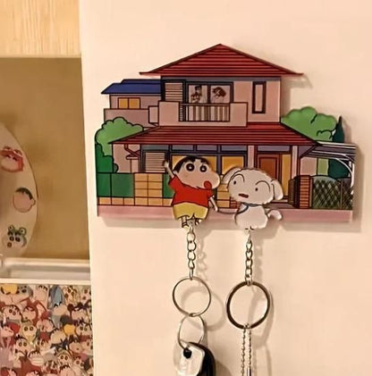 Shinchan & Shiro Keychain + Wall Hanger