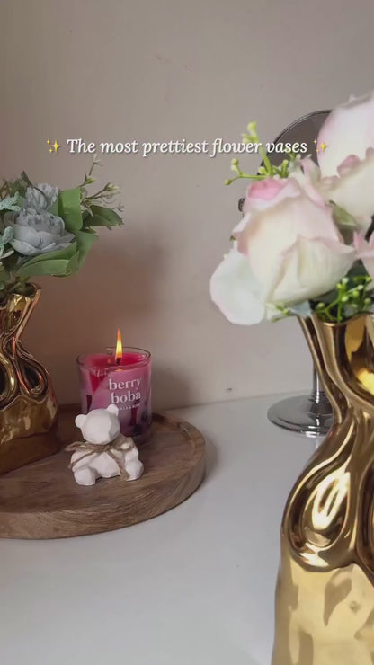 Electroplated Ceramic Vase